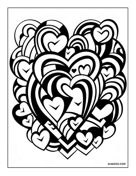 Tiny Hearts Coloring Pages Printable – Shinzoo.com