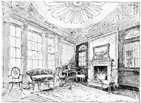 Plate 97 No 32 Soho Square Front Drawing Room In 1929 And South