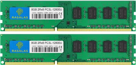 16GB Kit DDR3 1600MHz DDR3L 12800U RAM 8GB 2Rx8 DDR3L-1600 PC3-12800U ...