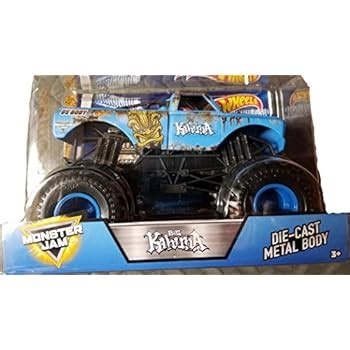 Amazon Hot Wheels Monster Jam 1 24 Scale Big Kahuna Vehicle Toys Games