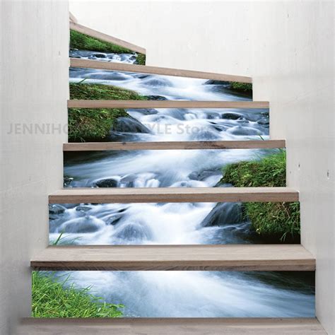 Stair Stickers 3d Scenery Beach Stair Stickers Decoration Removable