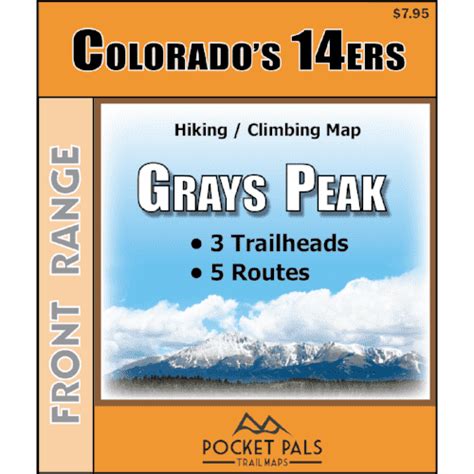 Colorado Peak - Grays Peak Hiking / Climbing Trail Map | Trail maps ...