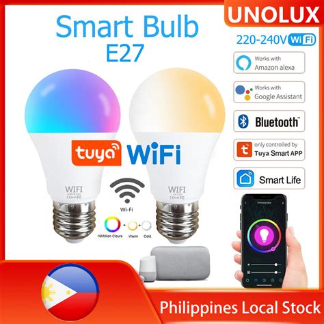 Tuya WiFi Smart Dimmable Bulb RGBCW LED Light Smart Life App Control