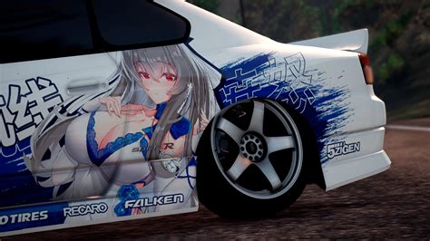 Itasha Nissan Silvia S 15 Spec R Azur Lane GTA5 Mods