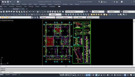 رسم اللوحات الهندسية كاملة على الاوتوكاد Autocad خمسات