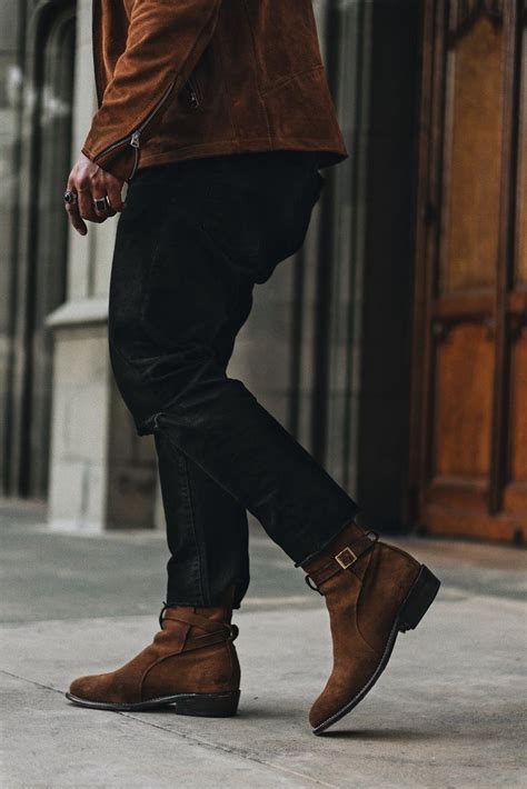 Mens Rogue Jodhpur Boot In Cognac Suede Thursday Boot Company Jodhpur Boots Boots Outfit