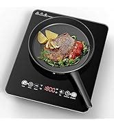 Amazon Vbgk Single Burner Induction Cooktop W Portable Induction Cooktop V Hot Plate