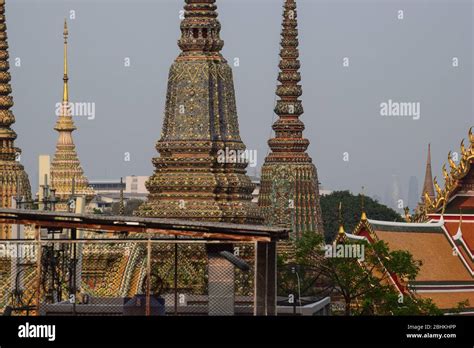 Chao Phraya River & Buddhist Temples, Bangkok 220120 Stock Photo - Alamy