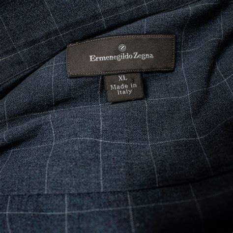 ERMENEGILDO ZEGNA "Made in Italy" Aqua Blue with Whit… - Gem