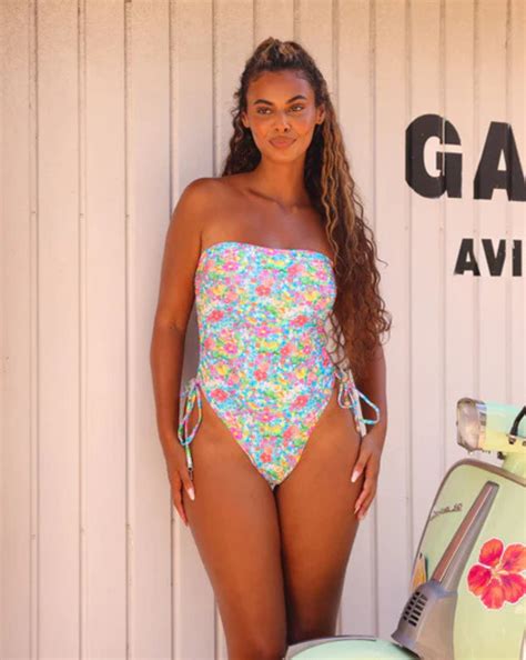Kulani Kinis Ruched Bandeau One Piece - Mermaid Garden