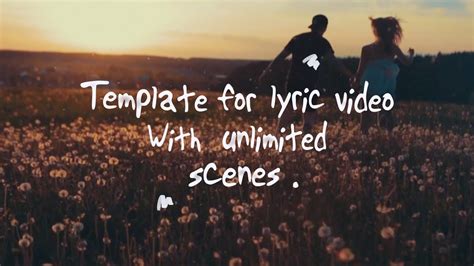 Lyric Video After Effects Template YouTube