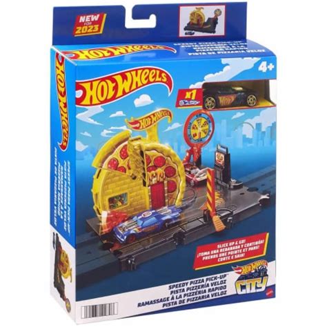 Mattel Hkx Hot Wheels City Speedy Pizza Pick Up Track Set Ct Fred Meyer