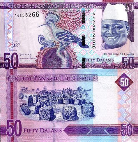 World Of Currency Gambia 50 Dalasis