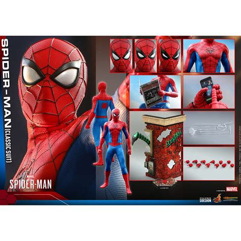 Marvel Spider Man Classic Suit Scale Figure Hot Toys