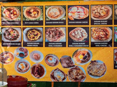 Kuantan Malaysia May Roti Canai Or Paratha Menu On Display