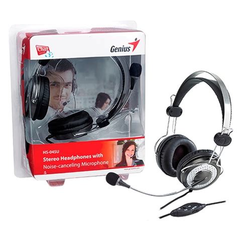 Buy the Genius HS-04SU Luxury Noise Cancelling 3.5mm Headset with In ...