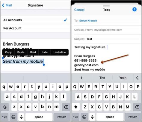 How To Change The Default Email Signature On Iphone Or Ipad