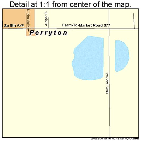 Perryton Texas Street Map 4856912