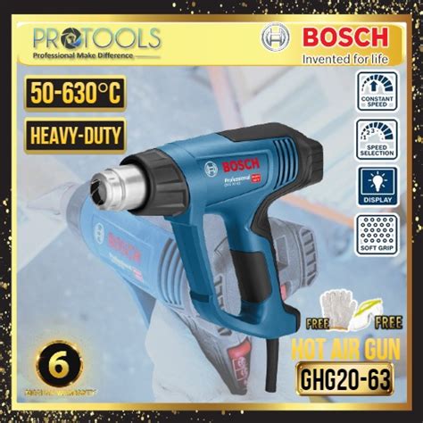 Bosch Ghg Ghg Dce Hot Air Gun Kit Professional Heat Gun W Heavy Duty Shopee