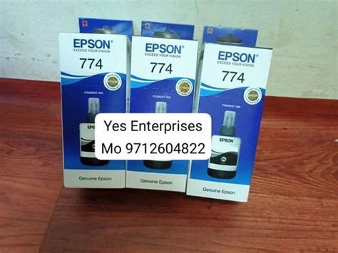 Epson 774 Black Ink Bottle At Rs 280piece Epson Refillable Cartridge