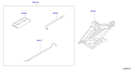 2024 Infiniti Qx60 Hybrid Base Wheel Lug Wrench 99545 0u000 Genuine Infiniti Part