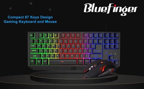 Amazon Bluefinger Keys Gaming Keyboard And Mouse Combo Rgb