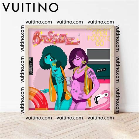 Basside And Sophie Fuck It Up Square Poster No Frame