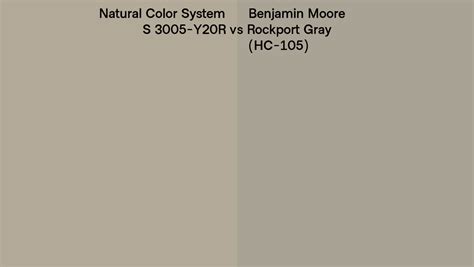 Natural Color System S Y R Vs Benjamin Moore Rockport Gray Hc