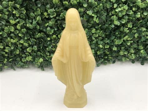 Rare Glow In The Dark Virgin Mary Statue Blessed Virgin Mary Our