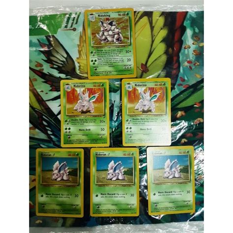 Pokemon Tcg Nidoking Holo Nidorino Nidoran Set Shopee Philippines