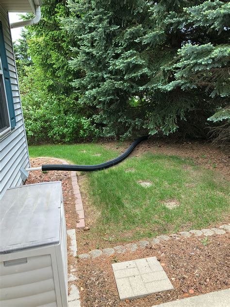 Sump pump exterior water drainage options : r/HomeImprovement