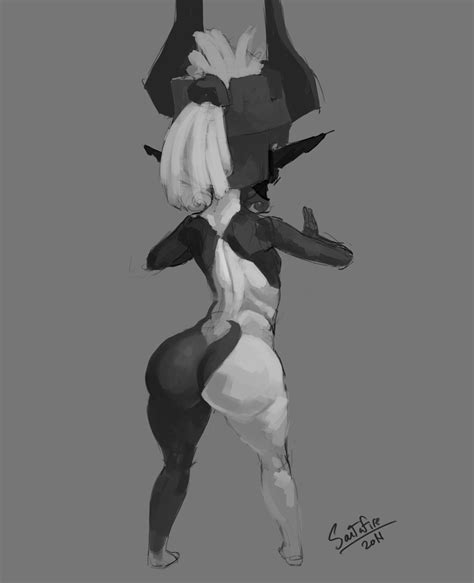 Midna From Behind By Santafire Hentai Foundry