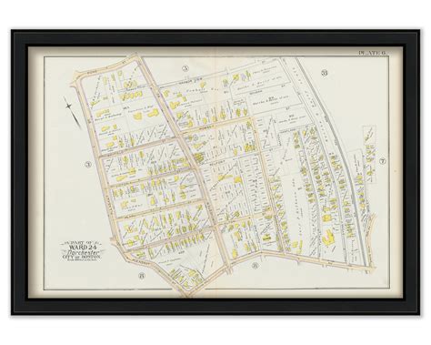 Dorchester Massachusetts 1889 Map Plate 6 Savin Hill Station Replica Or Genuine Original