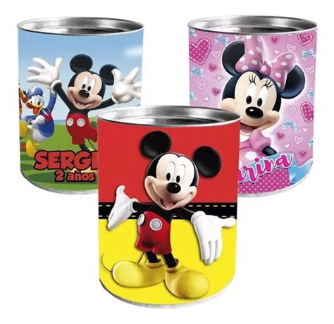 Mickey Minnie Mimi Donald 10 Alcancias Dulcero Recuerdo MercadoLibre