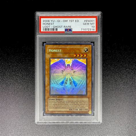 Psa 10 Gem Mint Yu Gi Oh Honest 1st Edition Ghost Lodt En001 Ebay