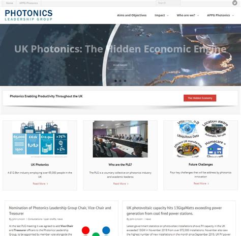 New Look Photonics Leadership Group Website Uk Photonics Leadership Group