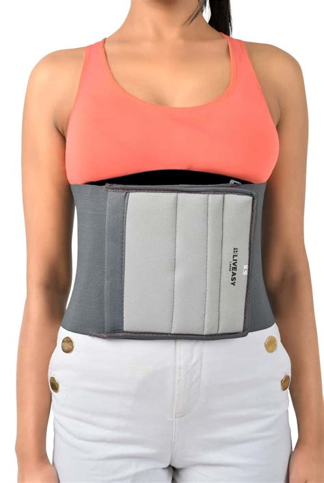 Buy LIVEASY ORTHO CARE GREY WAIST TRIMMER ABDOMINAL BINDER MEDIUM