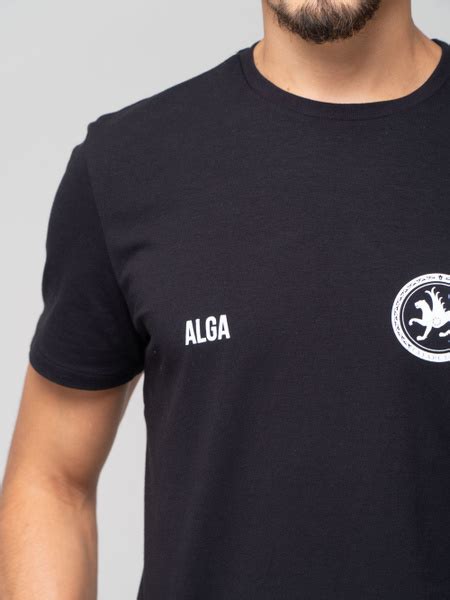 Футболка ALGA, размер 50, цвет черный, 95% хлопок 5% эластан - купить ...