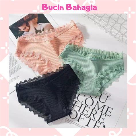 Jual Celana Dalam Wanita Underwear Cewek Renda Pakaian Dalam Wanita