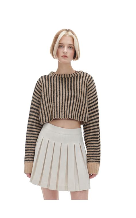 Plisirana Suknja Boja Nude CROPP W X