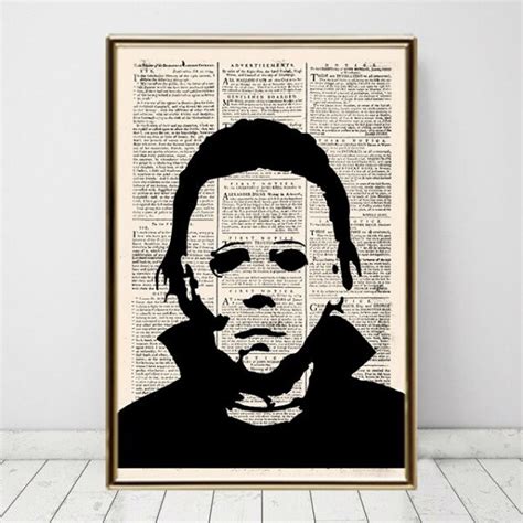 Hilter Poster Vintage Kraft Style Retro Old Newspapers Horror Movie