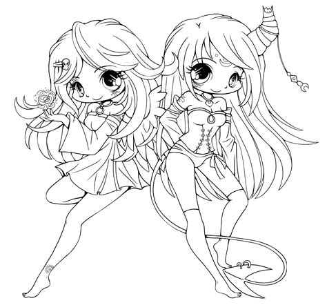 Chibi Anime Characters Coloring Pages