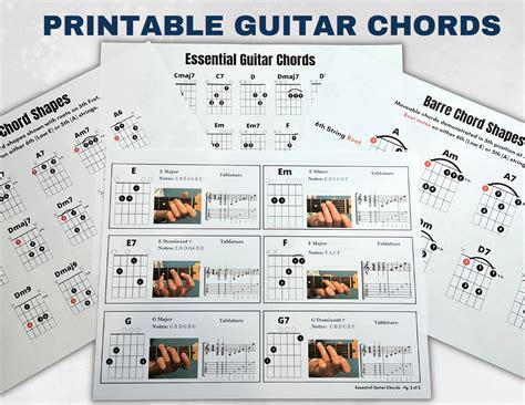 printable guitar chord chart