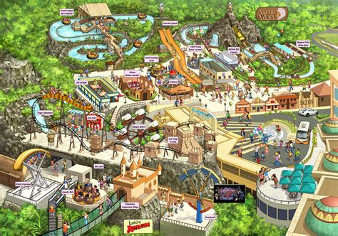 Sunway Lagoon Theme Park Map