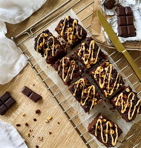 Brownie à la patate douce et au beurre de cacahuète