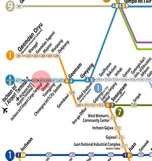 Incheon International Airport Cargo Terminal Station Map Seoul Subway