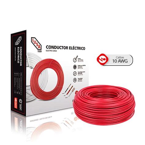 Cable Rojo Iusa Calibre Awg Elektron