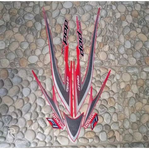 Jual STICKER STRIPING FULL SET LIS LIST BODI HONDA MOTOR BEAT POP TAHUN