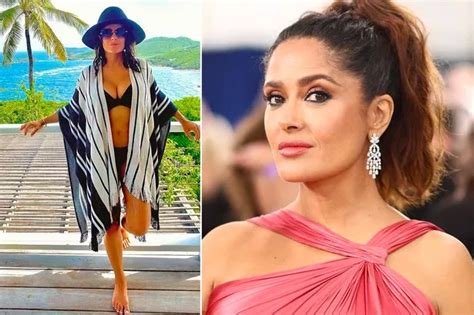 Salma Hayek Bursts Out Of Tiny Bikini Top While Dancing As She