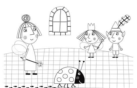 Раскраска Маленькое Королевство Бена И Холли Распечатать Лучшая Фото ...